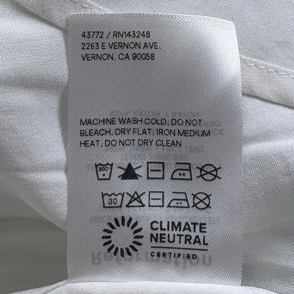 Reformation Frieda Linen Midi Dress Size 4 Blue White Floral Trad Wife Cottage - Picture 13 of 16